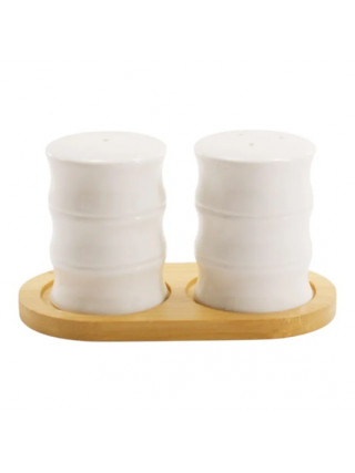 Набір для солі та перцю Interos з серветницею, на підставці 3 пр. 