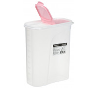 Контейнер для сипучих Ardesto Fresh 2,5 л., рожевий, пластик