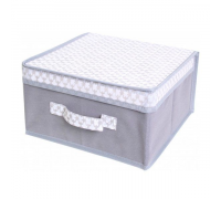 Короб для зберігання речей з кришкою, 30*40*16 см, "French Grey" (флізелін/картон)