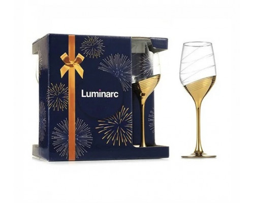 Набір келихів Luminarc Celeste Золоте кільце 350 мл., для червоного вина, 6 шт.