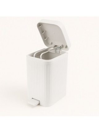 LINE Відро для сміття з плавнопадаючою кришкою Tuffex 10 л (білий)