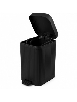 LINE Відро для сміття з плавнопадаючою кришкою Tuffex 10 л (чорний)