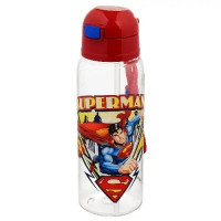 Пляшка для води з трубочкою SUPERMAN Topcu Plastic 500 мл