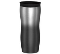 Чашка-термос 450 мл. Ardesto Metallic, нержавіюча сталь, чорний 