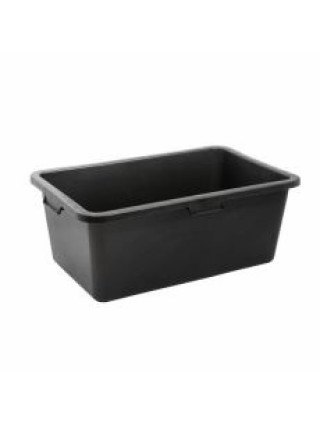 Таз прямокутний Plastic's Craft 90 л, господарчий/будівельний (чорний)