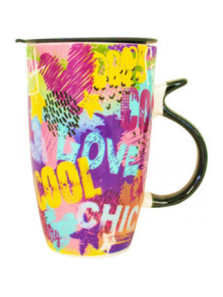 Кружка з кришкою 420 мл. Keramia Freestyle
