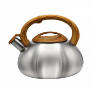 Чайник Zauberg 3,0 л. капсульне дно, нержавіюча сталь, коричнева ручка 
