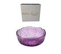 Салатник скляний Helios Магнолія пінк195 мм