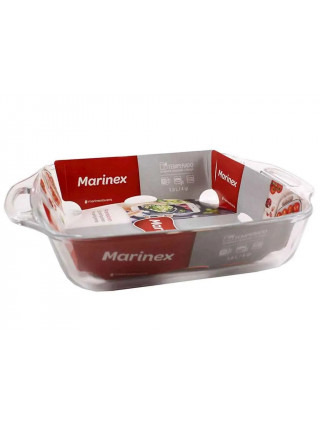 Форма скляна Marinex квадратна 3,8 л з ручками