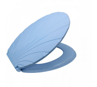 Сидіння на унітаз пластикове "Ракушка" (блакитний)