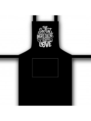 Фартух Kvarta Секретний інгредієнт, чорний габардин