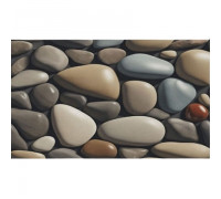 Килим гумовий 60*90*0,4 см принтований (каміння 3D)