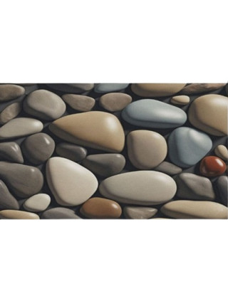 Килим гумовий 60*90*0,4 см принтований (каміння 3D)