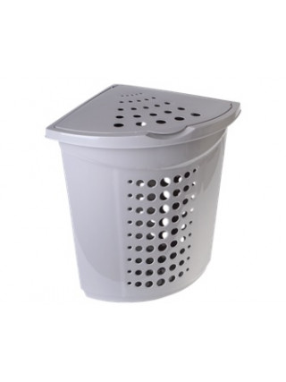 Корзина для білизни кутова 45 л (какао)