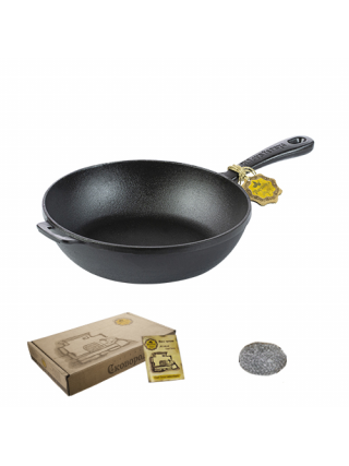 Сковорода чавунна Maysternya d-24 см., h-6 см., лита, без кришки