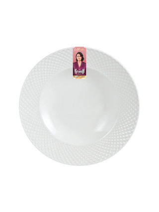 Тарілка порцелянова супова з колекції Krauff Лізи Глінської 22.2 см ( 4 шт уп )
