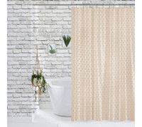 Штора для ванної кімнати та душу, з кільцями,поліестер, Dariana,JC11-0603-pastel,180*180 см(жакард)