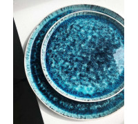 Тарілка мілка Olens "Тотем" d-21 см., синій 