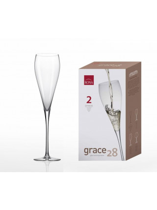 Набір келихів Rona Grace 280 мл., для шампанського, 2 шт.