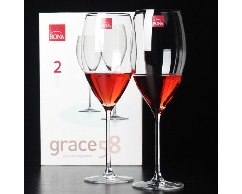 Набір келихів Rona Grace 580 мл., для вина, 2 шт.
