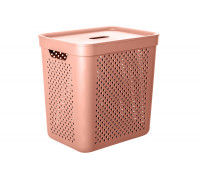 Корзина для білизни 35 л "Simple" 39*29*40 см, (карамель)