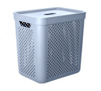 Корзина для білизни 35 л "Simple" 39*29*40 см, (сірий мат)