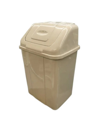 Вiдро для смiття Plastic's Craft 4 л, з поворотною кришкою, 18*14*27 см (капучино)