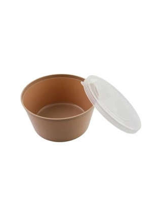 Контейнер круглий Plastics Craft 1 л капучино
