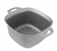 Миска квадратна  Plastic's Craft 3 л з ручками металік