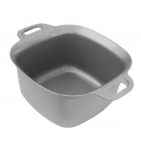 Миска квадратна  Plastic's Craft 3 л з ручками металік