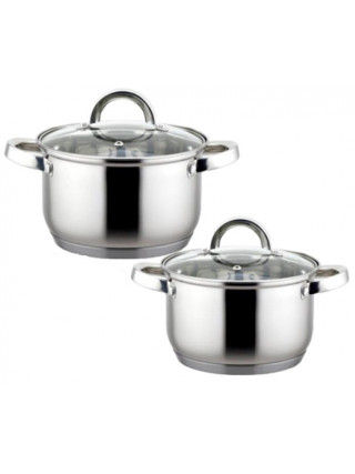 Набір каструль Kamille 4 пр. (каструлі: 2,1 л., 3,9 л.) 