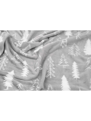 Плед Ardesto Flannel, 160*200 см, 100% поліестер, ялинки