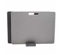 Набір обробних дощечок Kamille 40*30*0,6 см на підставці (2 дощечки+підставка) сірий 