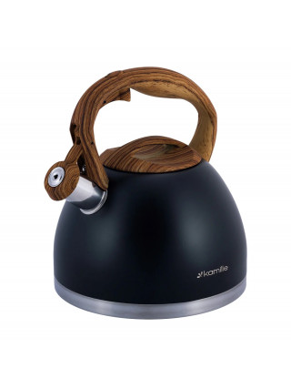 Чайник Kamille 2,7 л. з нержавіючої сталі зі свистком і бакелітовою ручкою