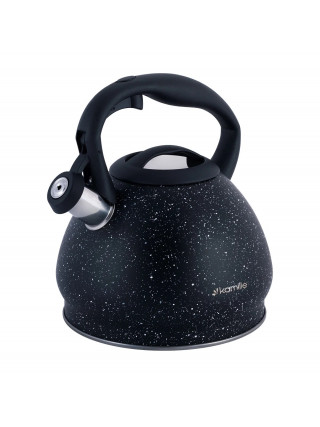 Чайник Kamille 2,7 л. з нержавіючої сталі зі свистком і бакелітовою ручкою