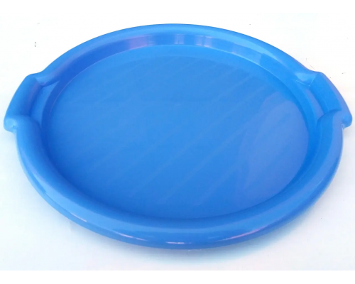 Піднос круглий пластиковий, d-37 см, Гемопласт (синій)