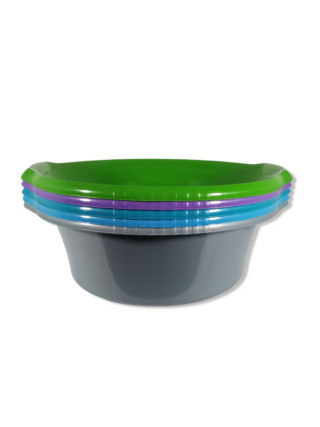 Таз круглий 24 л (колір мікс)
