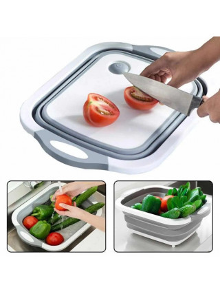 Дошка кухонна універсальна Fackelmann з ручками 40*30 см. із силіконовими вставками