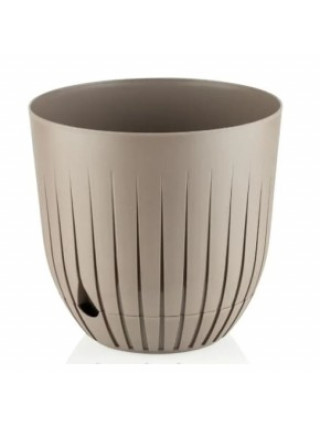 Вазон Alya plastik LINE 1,1л, 14*13 см (колір мікс)*48