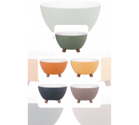 Вазон Alya plastik POLO FLOWER 2,2л, 22*12,5см на ніжках (колір мікс)*24 