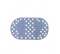 Килим силіконовий масажний для ванної "Ніжки" 68*37 см, блакитний