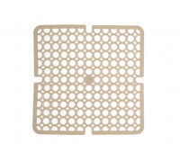 Килим для раковини силіконовий "Коло" 28*28 см, бежевий