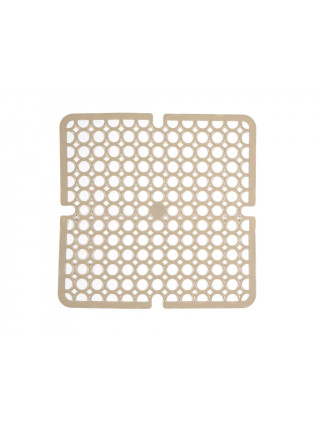 Килим для раковини силіконовий "Коло" 28*28 см, бежевий