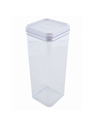 Контейнер для сипучих продуктів Алеана 2,25 л. (прозорий/білий PS)