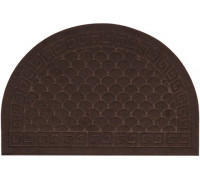 Килим гумовий півколо без кромки Eco Fabric 40х60см, з візерунком ЛУСКА, коричневий
