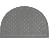 Килим гумовий півколо без кромки Eco Fabric 40х60см, Луска Сірий