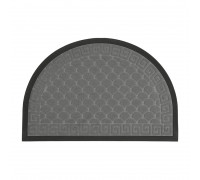 Килим гумовий півколо з кромкою Eco Fabric 40х60см, з візерунком ЛУСКА, сірий