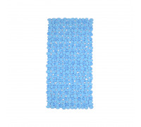 Килим силіконовий для ванної Eco Fabric 68*34 см ГАЛЬКА, прозоро-синій