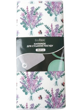 Килимок для сушіння посуду 38*51см (лаванда)
