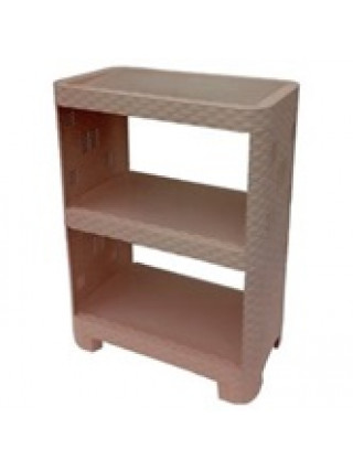 Етажерка універсальна Plastic's Craft Ротанг, 3-секційна, 52*30*58см, (капучино)